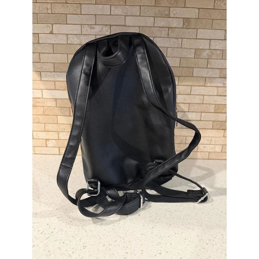 Naruto Shippuden Sasuke Uchiha Black Backpack Graphic Print Zip